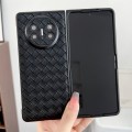 For Huawei Mate X5 Woven Texture Folding PU Phone Case(Black)