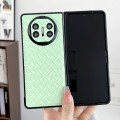 For Huawei Mate X5 Woven Texture Folding PU Phone Case(Green)