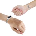 For Xiaomi Mi Band 8 Heart-to-heart Diamond Metal Watch Band(Silver)