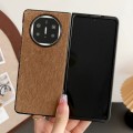 For Huawei Mate X5 Hinge Plush PC Phone Case(Brown)