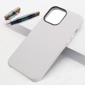 For iPhone 15 Pro Lamb Grain PU Back Cover Phone Case(White)