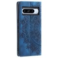 For Google Pixel 8 Pro Totem Embossed Magnetic Leather Phone Case(Blue)