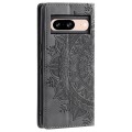 For Google Pixel 8 Totem Embossed Magnetic Leather Phone Case(Grey)