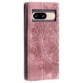 For Google Pixel 8 Totem Embossed Magnetic Leather Phone Case(Rose Gold)