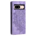 For Google Pixel 8 Totem Embossed Magnetic Leather Phone Case(Purple)