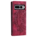 For Google Pixel 7 Pro Totem Embossed Magnetic Leather Phone Case(Red)