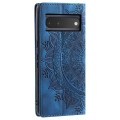 For Google Pixel 6 Totem Embossed Magnetic Leather Phone Case(Blue)