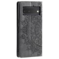 For Google Pixel 6 Totem Embossed Magnetic Leather Phone Case(Grey)