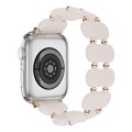 For Apple Watch 6 40mm Stretch Resin Watch Band(Mermaid Powder)