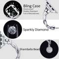 For Apple Watch Series 9 45mm Twist Bracelet Diamond Metal Watch Band(Silver)