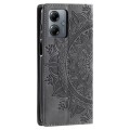 For Motorola Moto G14 Totem Embossed Magnetic Leather Phone Case(Grey)