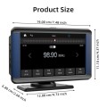 B300R 7 inch Portable Car MP5 Player Built-in Driving Recorder Support CarPlay / Android Auto(Black)