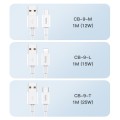 TOTU CB-9-M 12W USB to Micro USB TPE Data Cable, Length: 1m(White)