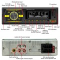 D3156 Car Colorful Lights MP3 Player Supports Voice Assistant / FM(Black)