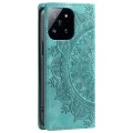 For Xiaomi 14 Totem Embossed Magnetic Leather Phone Case(Green)