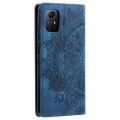 For Xiaomi Redmi Note 12S 4G Global Totem Embossed Magnetic Leather Phone Case(Blue)