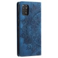 For Xiaomi Redmi Note 11 Global / 11S 4G Totem Embossed Magnetic Leather Phone Case(Blue)