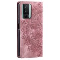 For Xiaomi Redmi K60 / K60 Pro Totem Embossed Magnetic Leather Phone Case(Rose Gold)