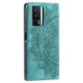 For Xiaomi Redmi K60 / K60 Pro Totem Embossed Magnetic Leather Phone Case(Green)