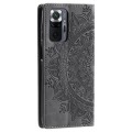 For Xiaomi Redmi Note 10 Pro 4G Global Totem Embossed Magnetic Leather Phone Case(Grey)