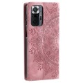 For Xiaomi Redmi Note 10 Pro 4G Global Totem Embossed Magnetic Leather Phone Case(Rose Gold)