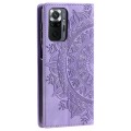 For Xiaomi Redmi Note 10 Pro 4G Global Totem Embossed Magnetic Leather Phone Case(Purple)