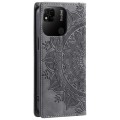 For Xiaomi Redmi 10A 4G Global / Poco C55 Totem Embossed Magnetic Leather Phone Case(Grey)