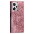 For Xiaomi Redmi Note 12 Pro+ Global Totem Embossed Magnetic Leather Phone Case(Rose Gold)