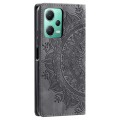 For Xiaomi Redmi Note 12 5G Global Totem Embossed Magnetic Leather Phone Case(Grey)
