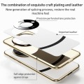 For Honor 80 Pro Flat Gilt Leather Electroplated Phone Case(White)