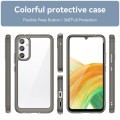 For Samsung Galaxy A25 5G Colorful Series Acrylic Hybrid TPU Phone Case(Transparent Grey)