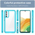 For Samsung Galaxy A25 5G Colorful Series Acrylic Hybrid TPU Phone Case(Transparent Blue)