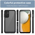 For Samsung Galaxy A05s Colorful Series Acrylic Hybrid TPU Phone Case(Black)
