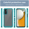 For Samsung Galaxy A15 Colorful Series Acrylic Hybrid TPU Phone Case(Transparent Blue)