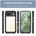 For Google Pixel 8a Colorful Series Acrylic Hybrid TPU Phone Case(Black)