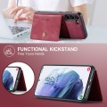 For Samsung Galaxy S24+ 5G JEEHOOD J01 Retro Magnetic Detachable Wallet Phone Case(Red)