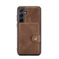 For Samsung Galaxy A55 5G JEEHOOD J01 Retro Magnetic Detachable Wallet Phone Case(Brown)