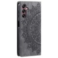 For Samsung Galaxy A05s Totem Embossed Magnetic Leather Phone Case(Grey)