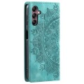 For Samsung Galaxy A05s Totem Embossed Magnetic Leather Phone Case(Green)