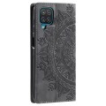 For Samsung Galaxy A22 4G / M32 4G Totem Embossed Magnetic Leather Phone Case(Grey)