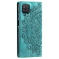 For Samsung Galaxy A22 4G / M32 4G Totem Embossed Magnetic Leather Phone Case(Green)