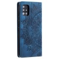 For Samsung Galaxy A51 / M40s 4G Totem Embossed Magnetic Leather Phone Case(Blue)