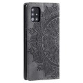 For Samsung Galaxy A51 / M40s 4G Totem Embossed Magnetic Leather Phone Case(Grey)