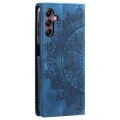 For Samsung Galaxy A54 5G Totem Embossed Magnetic Leather Phone Case(Blue)