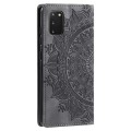 For Samsung Galaxy S20 Totem Embossed Magnetic Leather Phone Case(Grey)