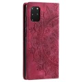 For Samsung Galaxy S20+ Totem Embossed Magnetic Leather Phone Case(Red)
