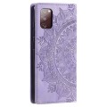 For Samsung Galaxy S20 FE 4G / 5G Totem Embossed Magnetic Leather Phone Case(Purple)