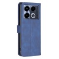 For Infinix Note 40 4G Magnetic Buckle Rhombus Texture Leather Phone Case(Blue)