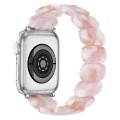 For Apple Watch Series 8 45mm Stretch Rope Resin Watch Band(Pink)