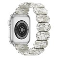 For Apple Watch Series 3 38mm Stretch Rope Resin Watch Band(Earth Cracks)